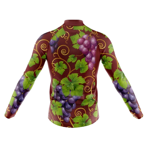 Grapes Men's Long Sleeve Cycling Jersey